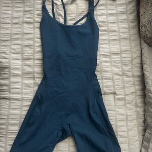 blue workout onesie - PR fitness size small
